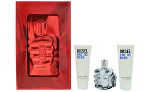 Diesel Only The Brave EDT 50ml and Two Shower Gels 75ml Gift Set