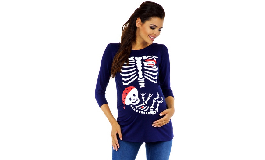 Image 2: Baby Pirate Maternity Top