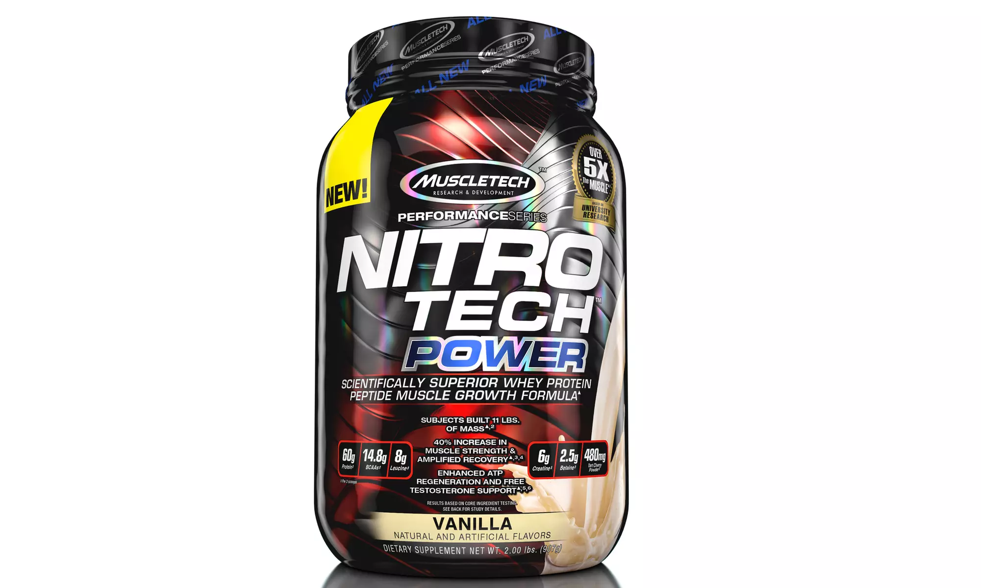 MuscleTech Nitro-Tech Power Whey Protein (2lb. Tub)  - Second Medium