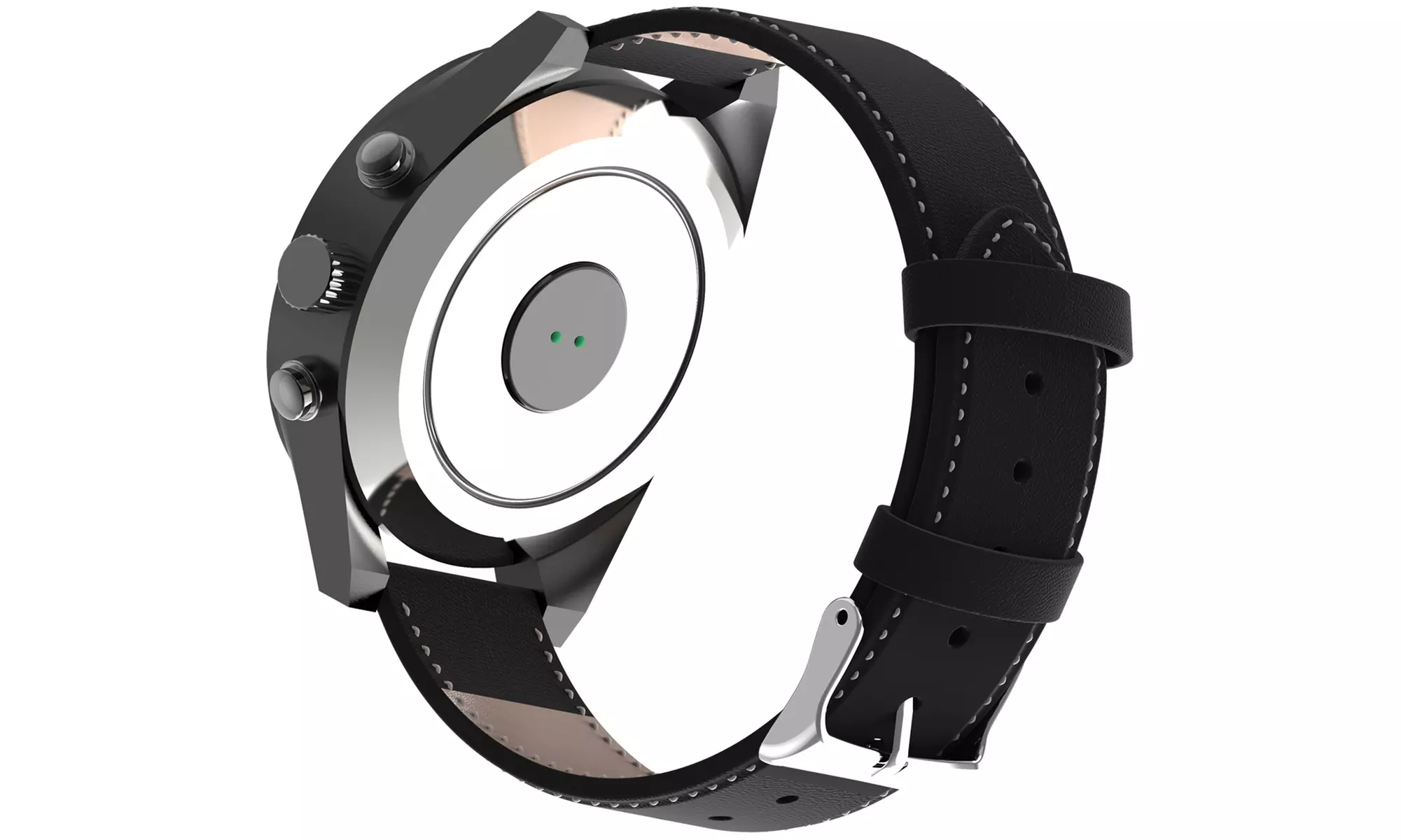 Montre connectée hybride à aiguilles digital Bluetooth avec fréquence cardiaque et pression artérielle - Second Medium