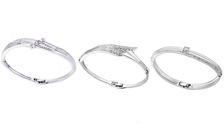 Bracciale con cristalli modello Bangle disponibile in 3 modello