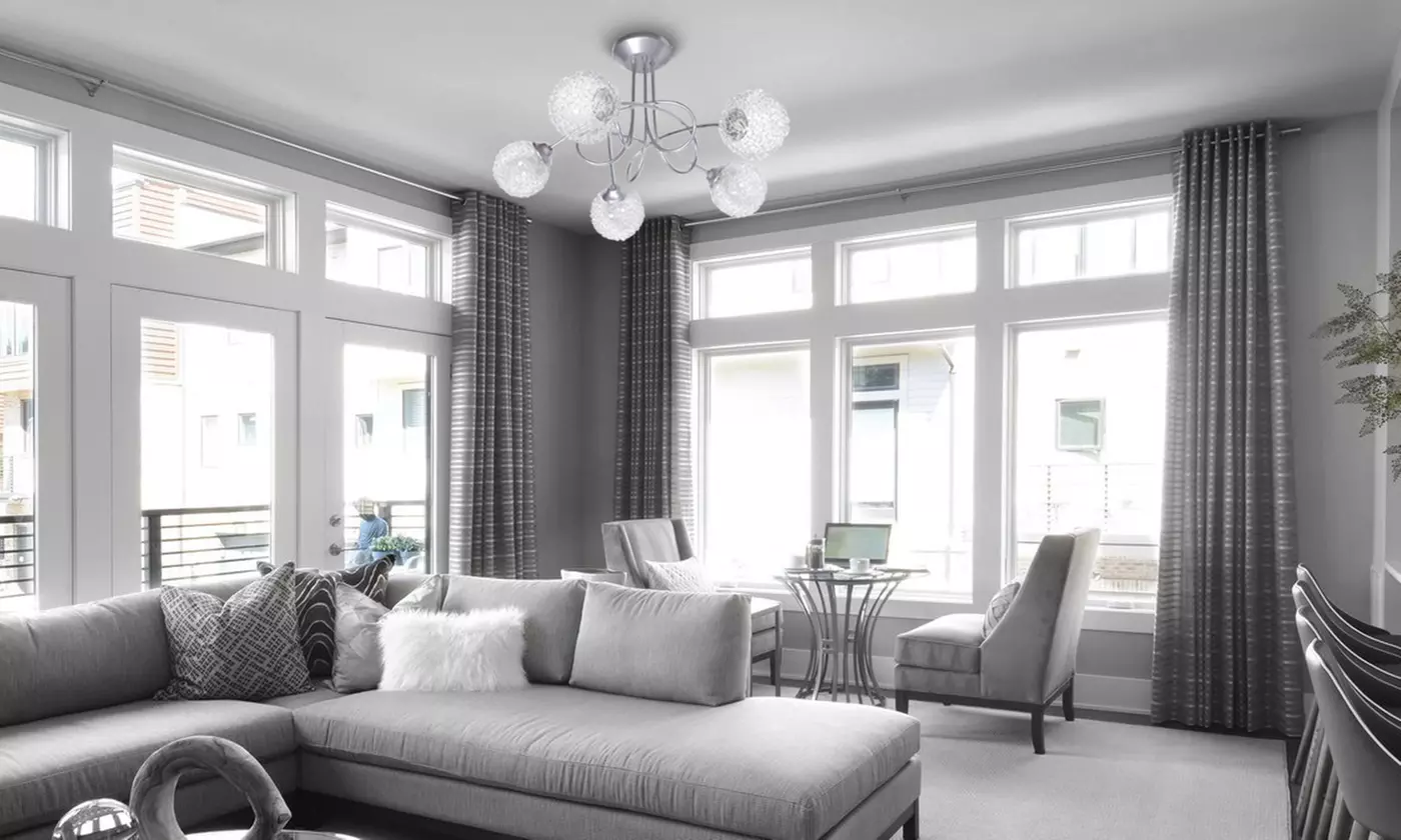 Plafonnier en verre et métal - Primary Image