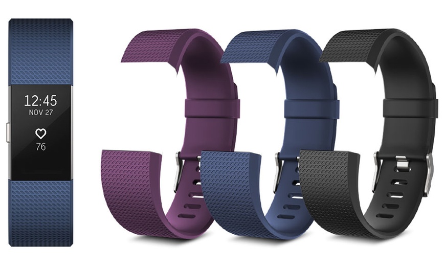 Image 1: Replacement Band Compatible with Fitbit Charge 2