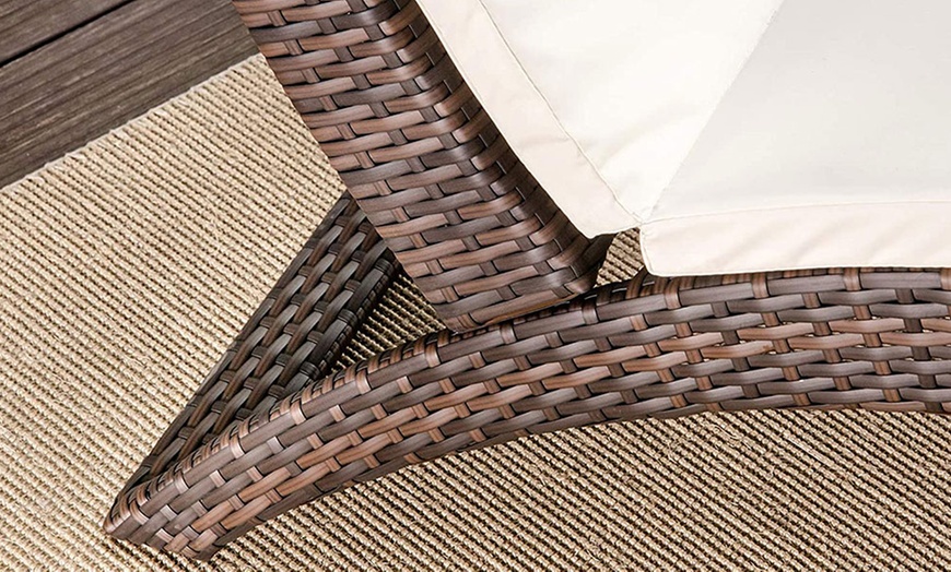 Image 11: Outsunny Rattan Sun Lounger in choice of colours 