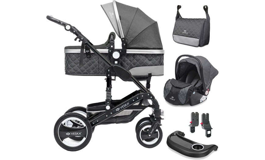 Image 4: Three in One Baby Stroller 