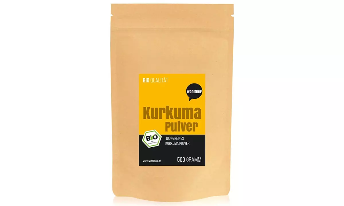 500 g, 1000 g oder 2000 g Wohltuer 100% Reines Kurkuma-Pulver - Primary Image