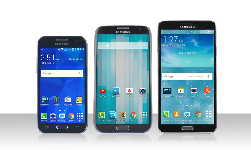 Samsung Galaxy Note or Prime Smartphone with Free Mobile Phone Service from FreedomPop (Certified Pre-Owned) - Primary Image