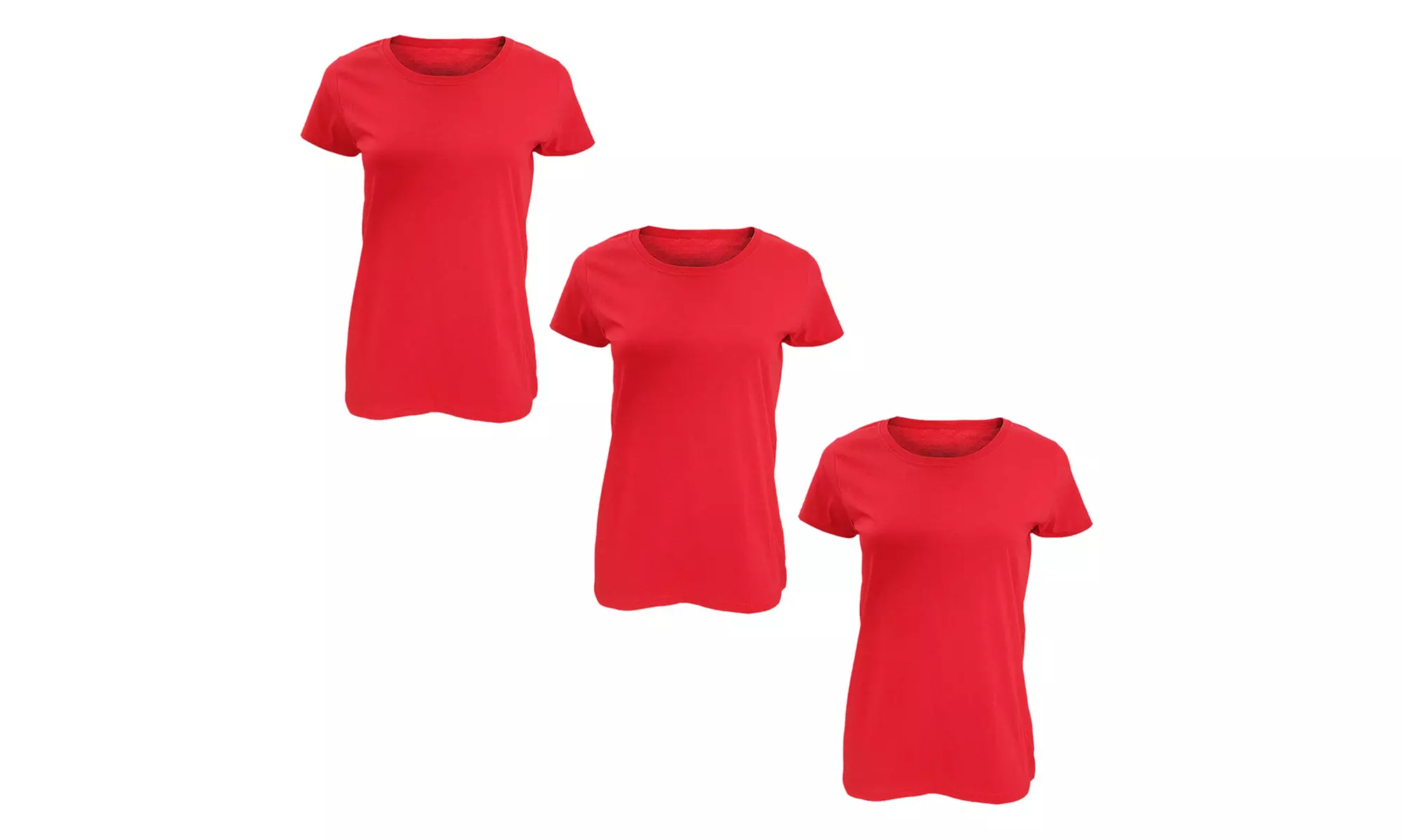 Pack of Three Soft Cotton Basic T-Shirts