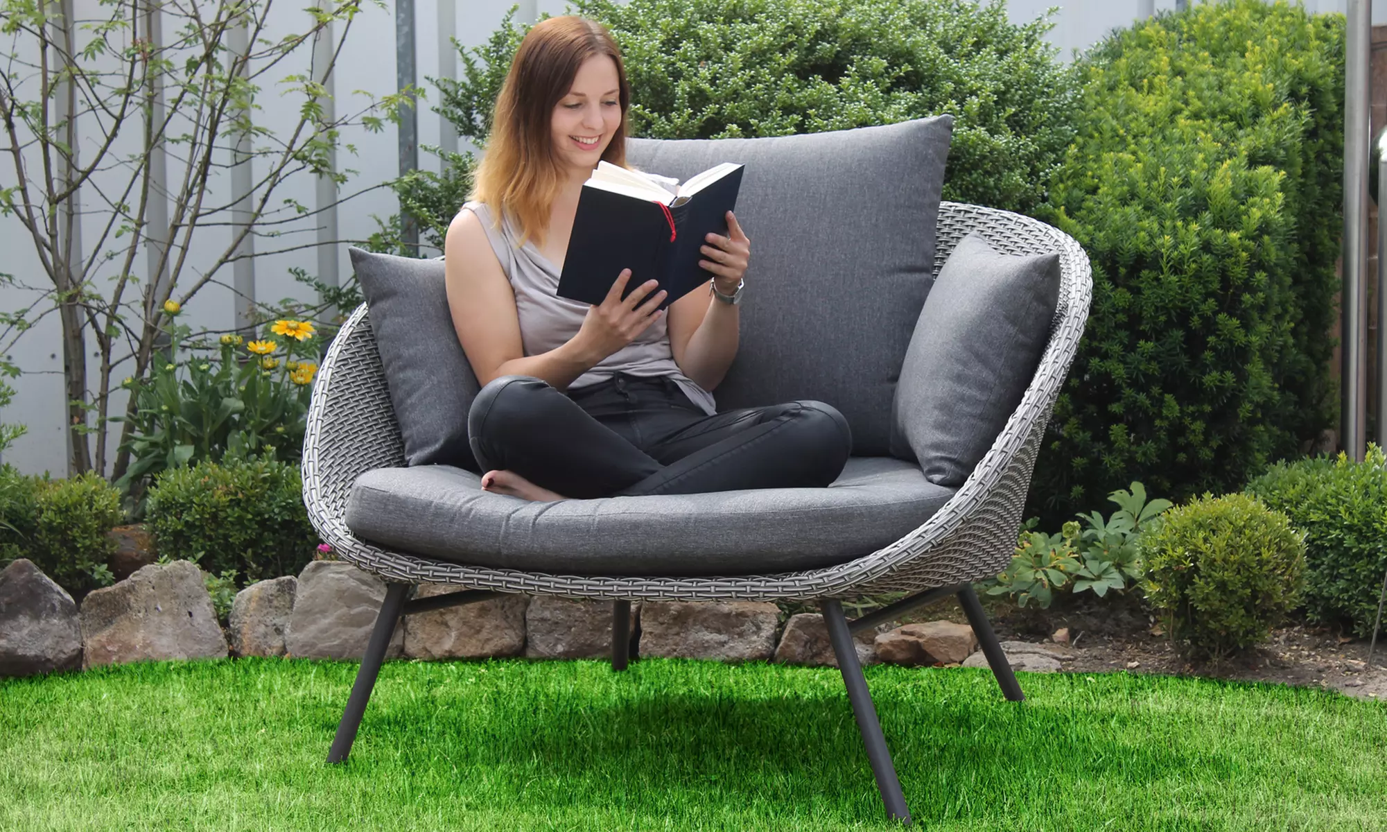 LECO großer Sessel Nina mit Platz für 2 Personen - Primary Image