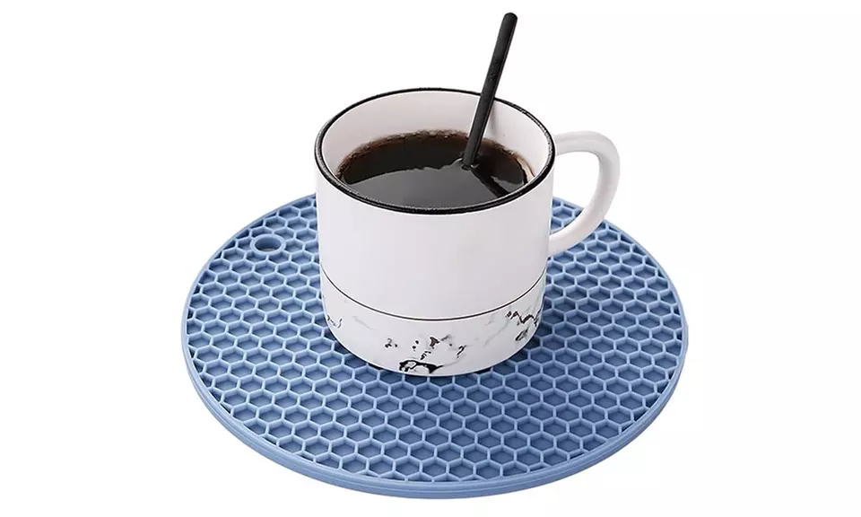 1x oder 2x hitzebeständiger und rutschfester Silikon-Untersetzer