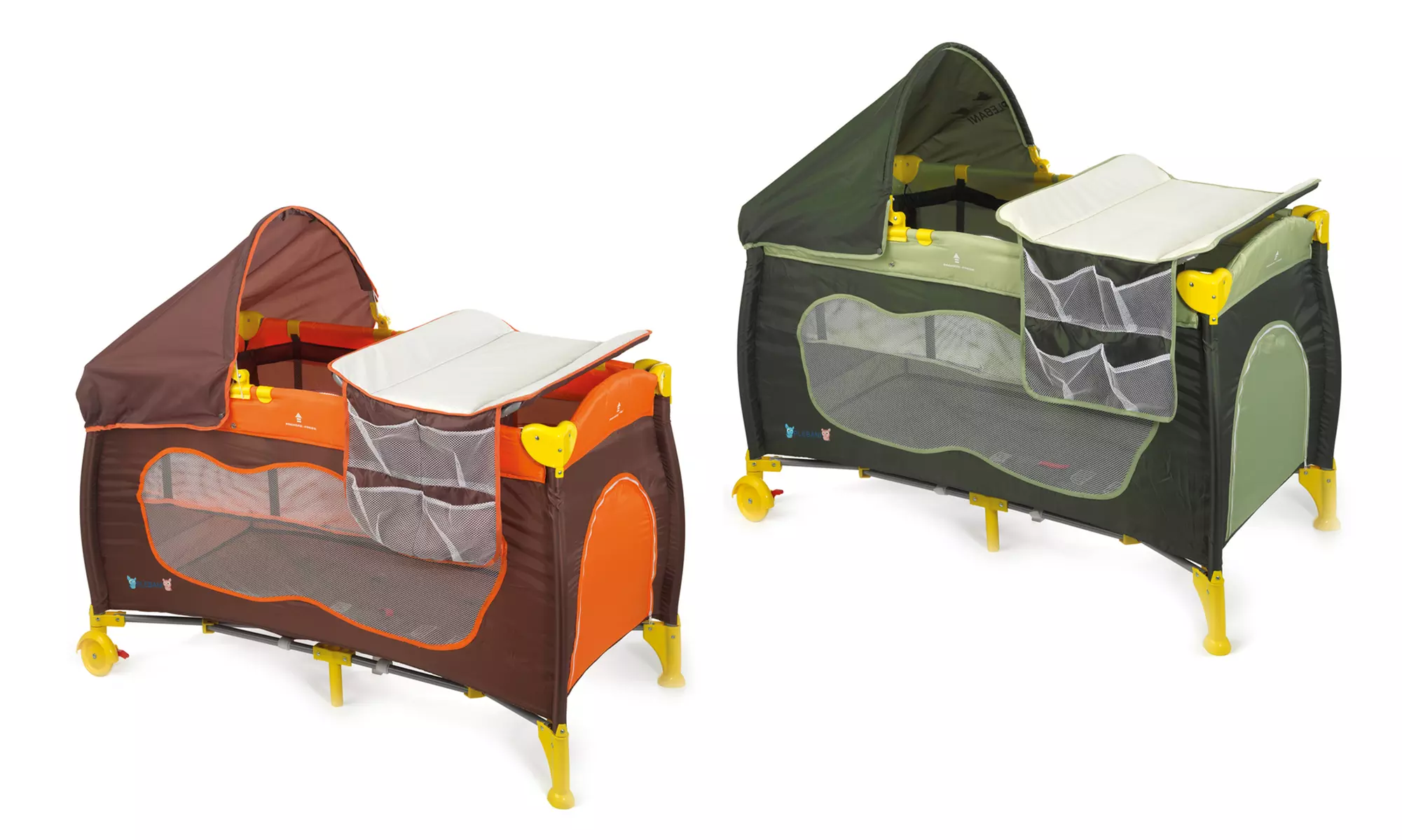 Lettino da viaggio full-optional Plebani Sogno, disponibile in 2 colori - Primary Image