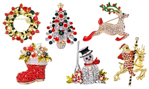 Up To Six Philip Jones Christmas Brooches