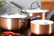 Two-, Three- or Five-Piece Copper Ceramic Pan Set - Image 4