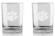 Duck House NCAA 12 Oz. Clear Rock Whiskey Glass Set (2-Pack) - Second Medium