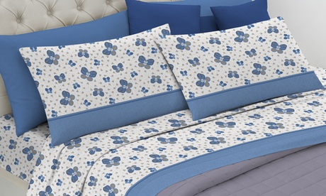 Completo letto Butterfly, Made in Italy e disponibile in 2 dimensioni e vari colori