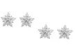1, 2 ou 3 paires de boucles d'oreilles Cristaux de Neige - Second Medium