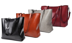 Top Handle Leather Bag