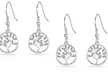 1, 2 ou 3 paires de boucles d'oreilles arbre de vie Philip Jones ornées de cristaux Zircondia®, livraison offerte - Second Medium