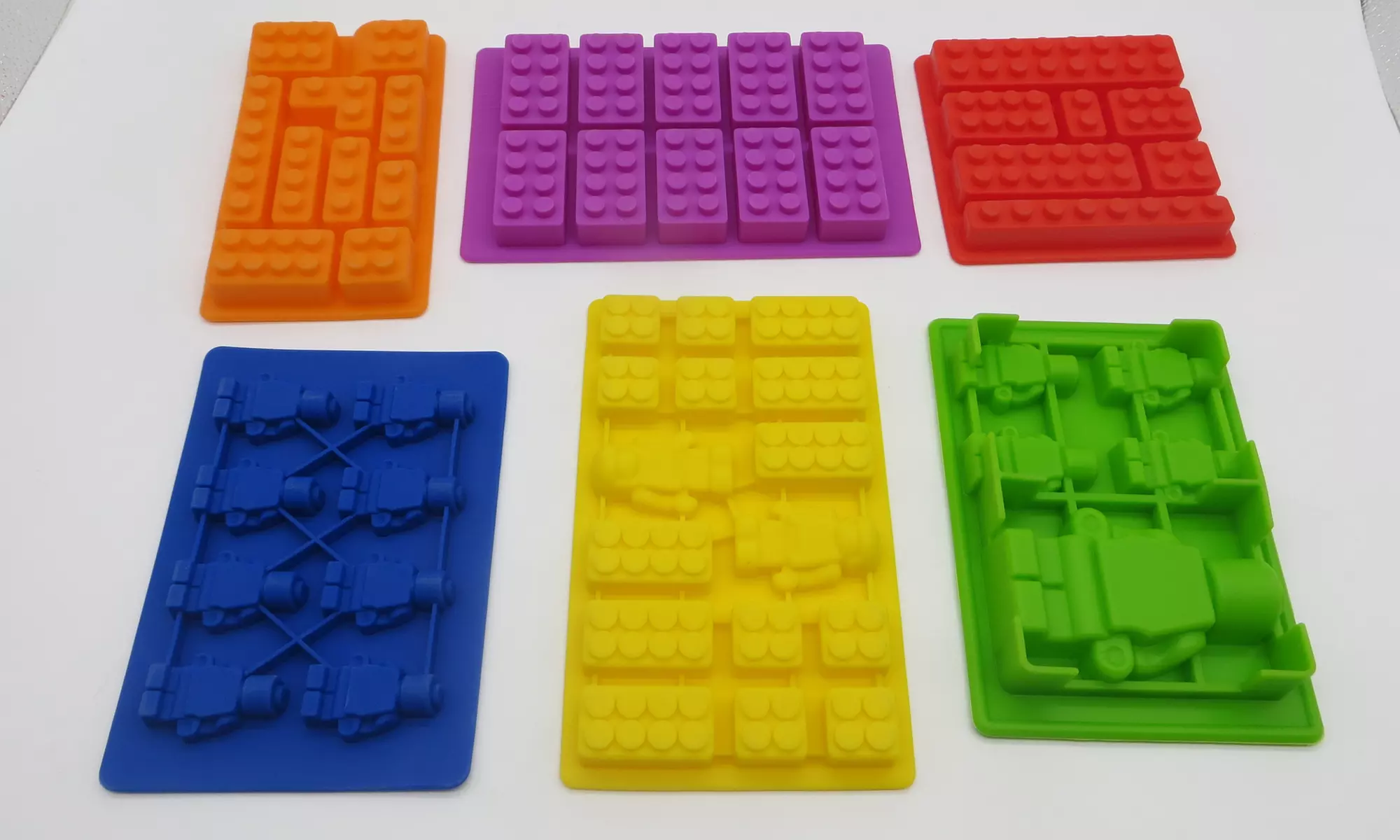 LEGO-Shaped Silicone Baking Molds (6-Piece) - Primary Image
