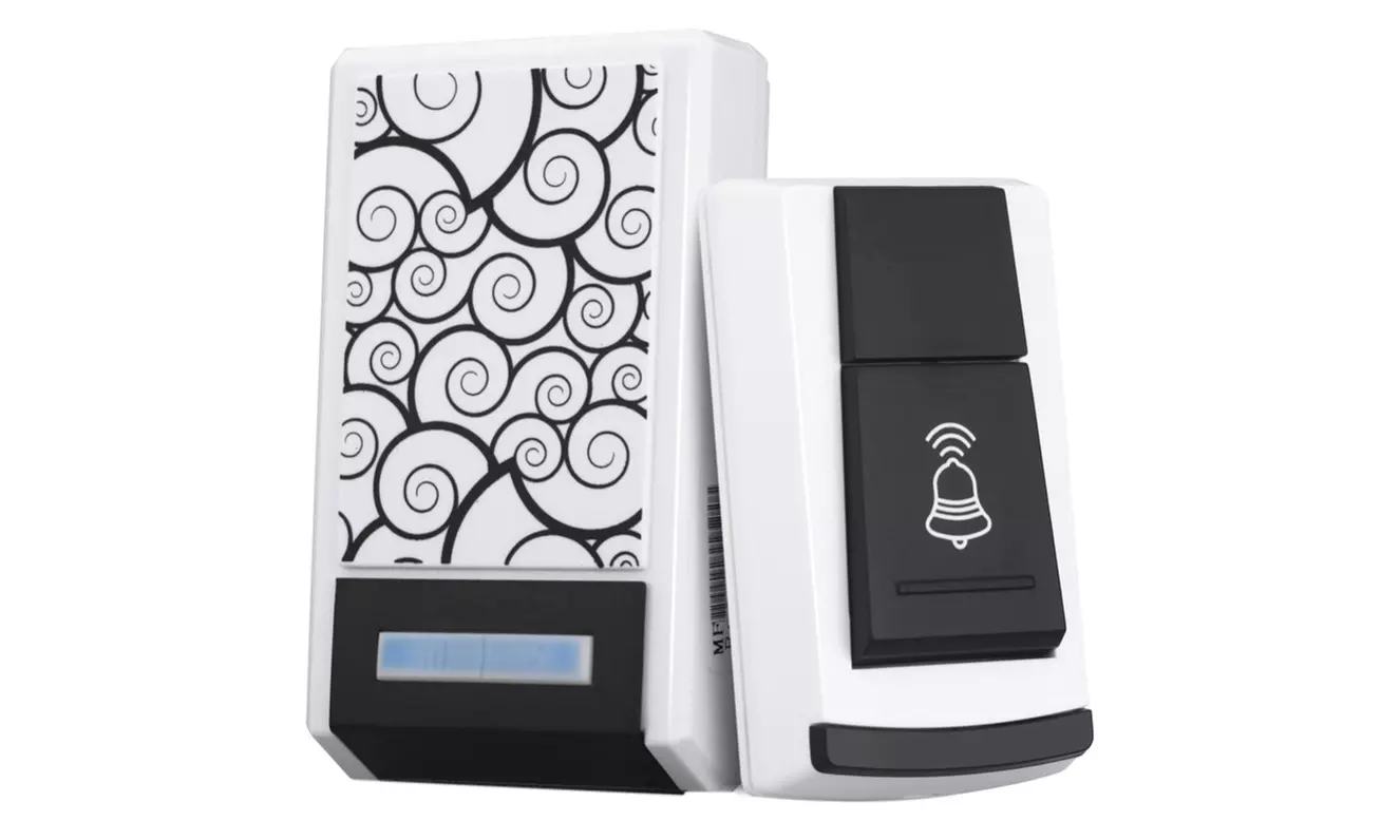 Sonnette Carillon sans Fil, simple d'utilisation, déplaçable, portée 100 mètres - Primary Image