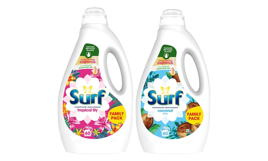 Image 2: Two or Four Surf Concentrated Liquid Laundry Detergents 1.62L