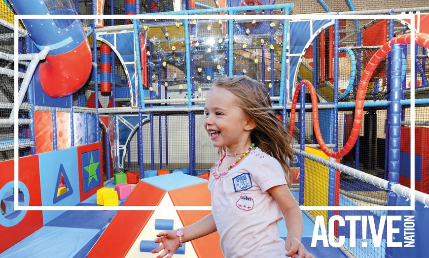 Image 1: Soft Play Entry with Drink