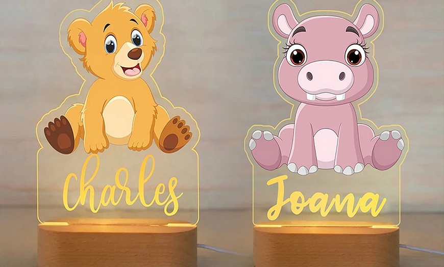 Image 9: Laser-Engraved Name on Night Lights with a Personal Glow for Your Home