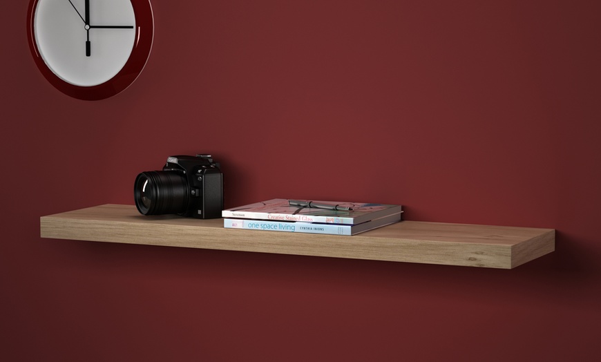 Image 18: Wooden Floating Wall Shelf