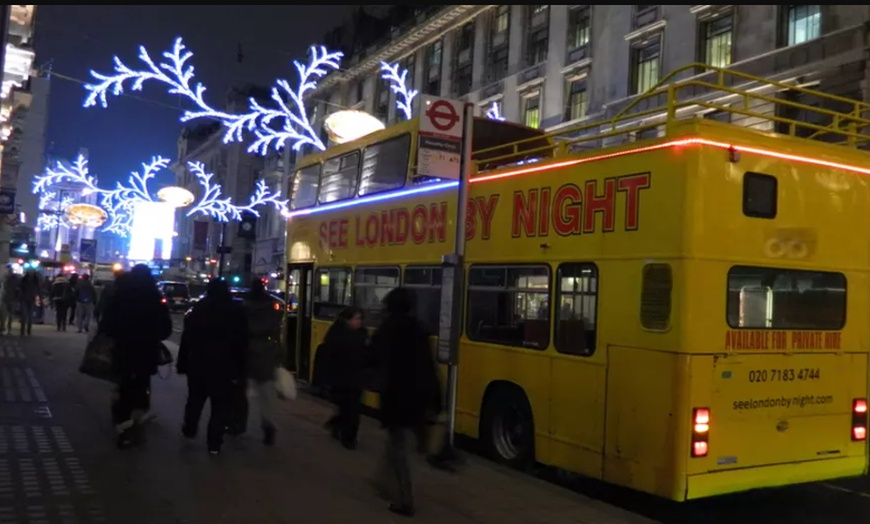 Image 2: Live Guided Christmas Lights Bus Tour for Child or Adult 