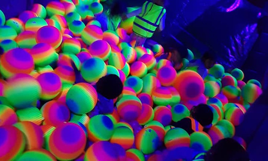 Image 2: 1Hr Admission to Glow-in-the-Dark Inflatable Park at Inflatable Ninja