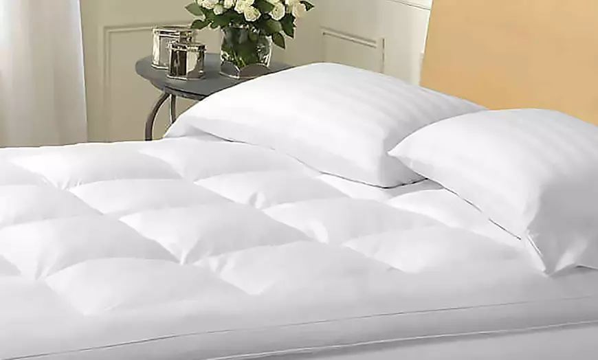 Image 3: Duck Mattress Topper 1800gsm