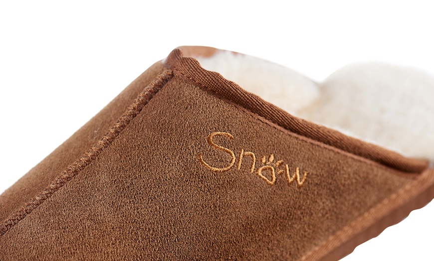 Image 9: Snow Paw Sheepskin Slippers