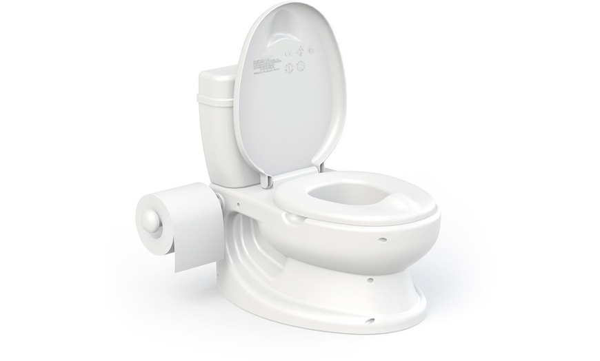 Image 1: Educational Potty Training Toilet with Realistic Flush Sound