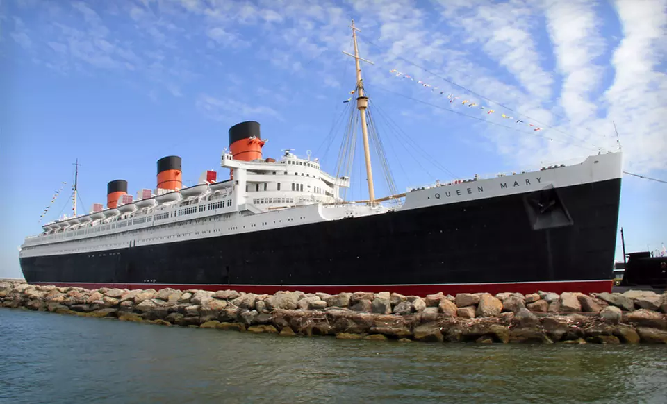 Stay with Parking and Theater and Churchill Exhibit Tickets at The Queen Mary in Long Beach, CA. Dates into March 2019.  - Primary Image