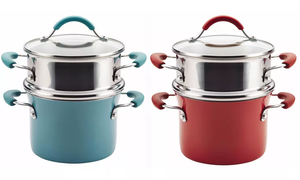 Rachael Ray Cucina Nonstick 3-Quart Covered Pot and Steamer - Primary Image
