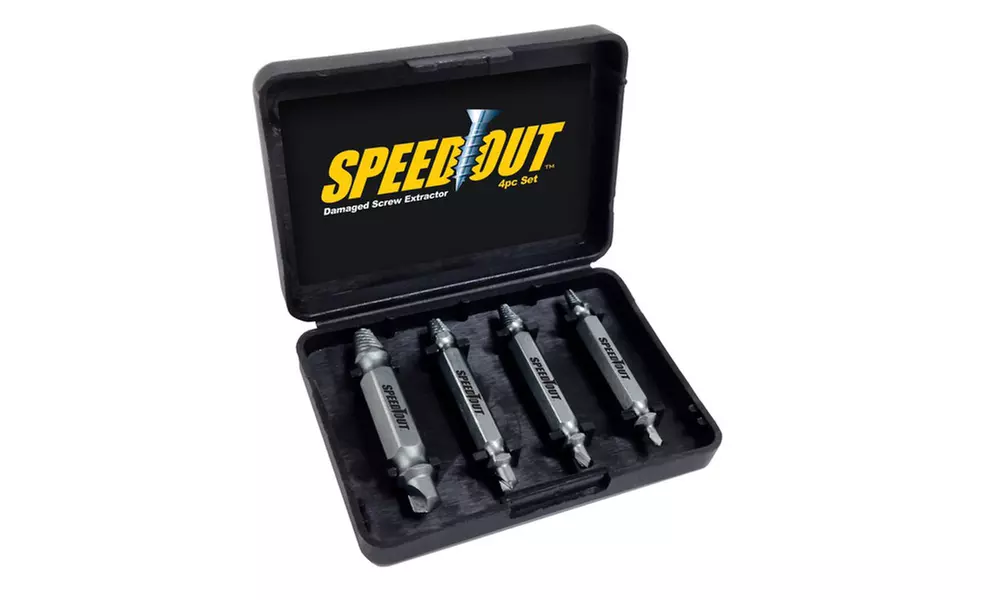SpeedOut Pro Damaged Screw Extractor (4-Piece) - Primary Image