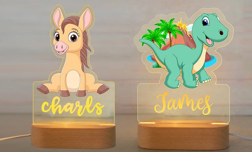 Image 8: One or Two Custom Kids' Night Light from Justyling