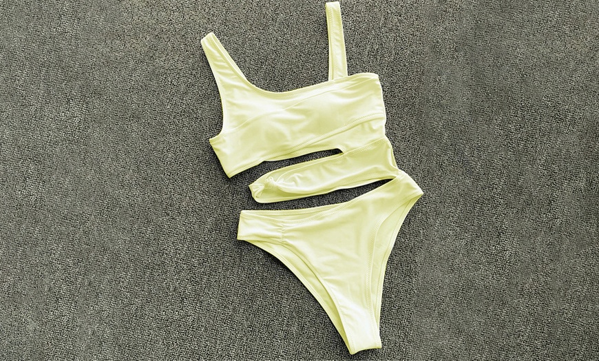 Image 4: Women's One-Piece Fitness Swimsuit