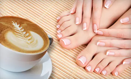 $45 for a Hot-Chocolate Shellac Mani-Pedi at Caruso and Company Nail Spa ($100 Value) - Primary Image