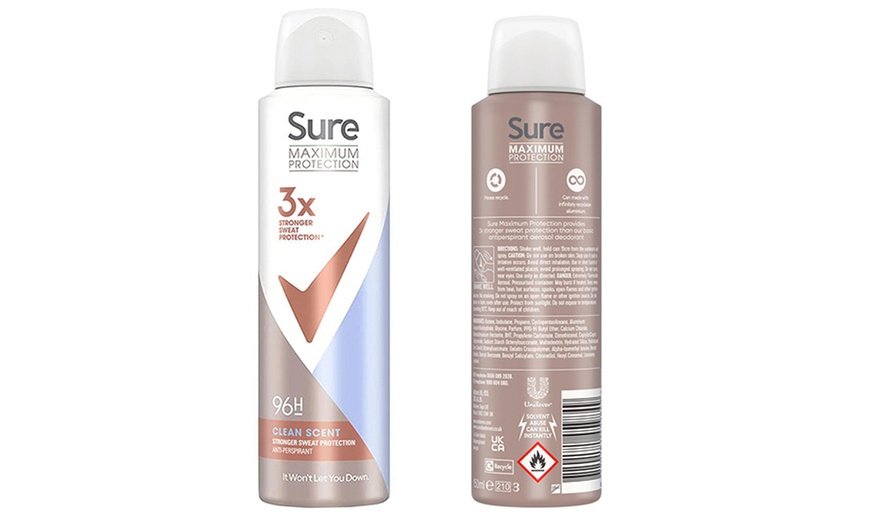 Image 2: Sure Anti-Perspirant 96H Maximum Protection Deo 150ml for Women