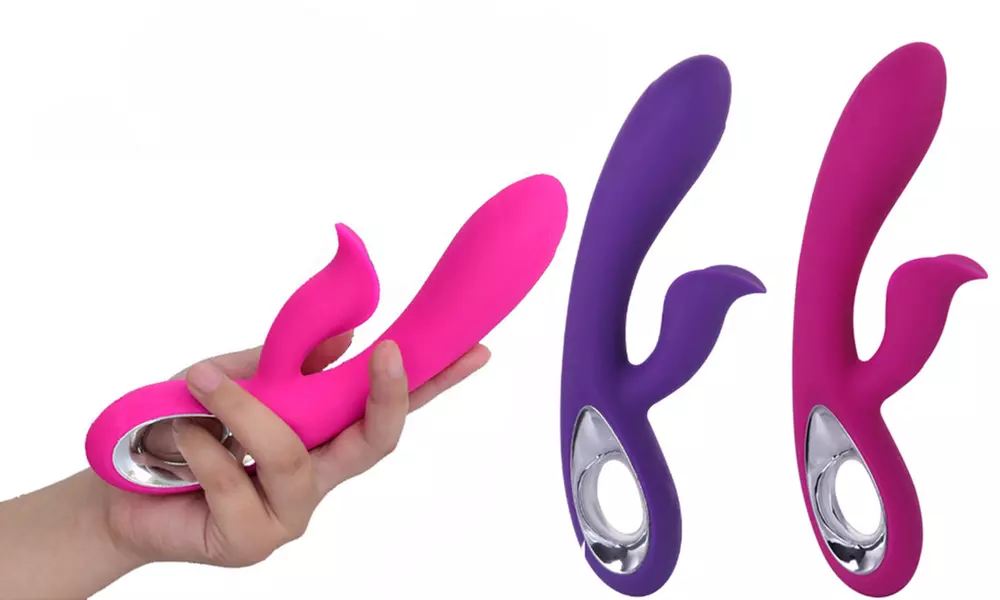 DeeSoo Dual Head Rabbit Vibrator Multi-Speed Silicone G-Spot Vibrator - Primary Image