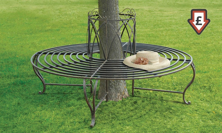 Image 1: Ornamental Circular Tree Seat 