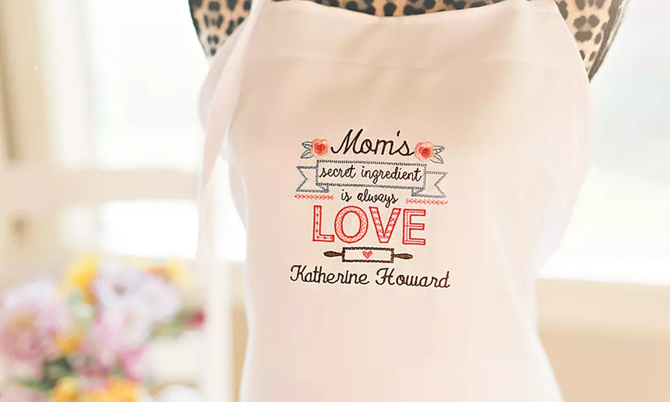 One or Two Custom Embroidered Aprons from Qualtry (Up to 68% Off) - Second Medium
