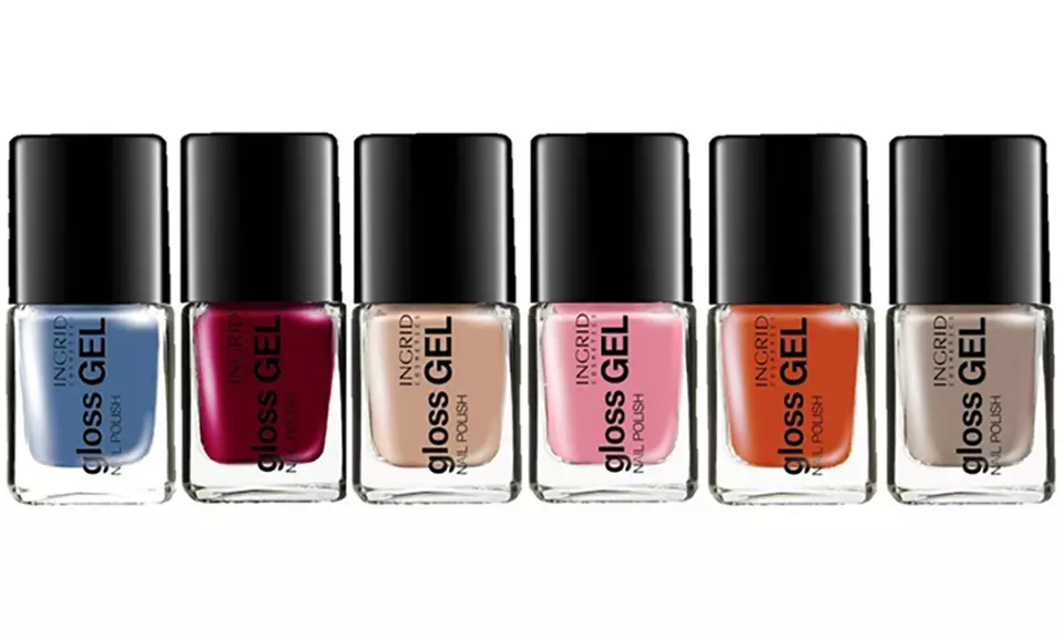 Set de 3, 6 ou 12 vernis Gel gloss Ingrid avec ou sans dissolvant sans acétone - Second Medium
