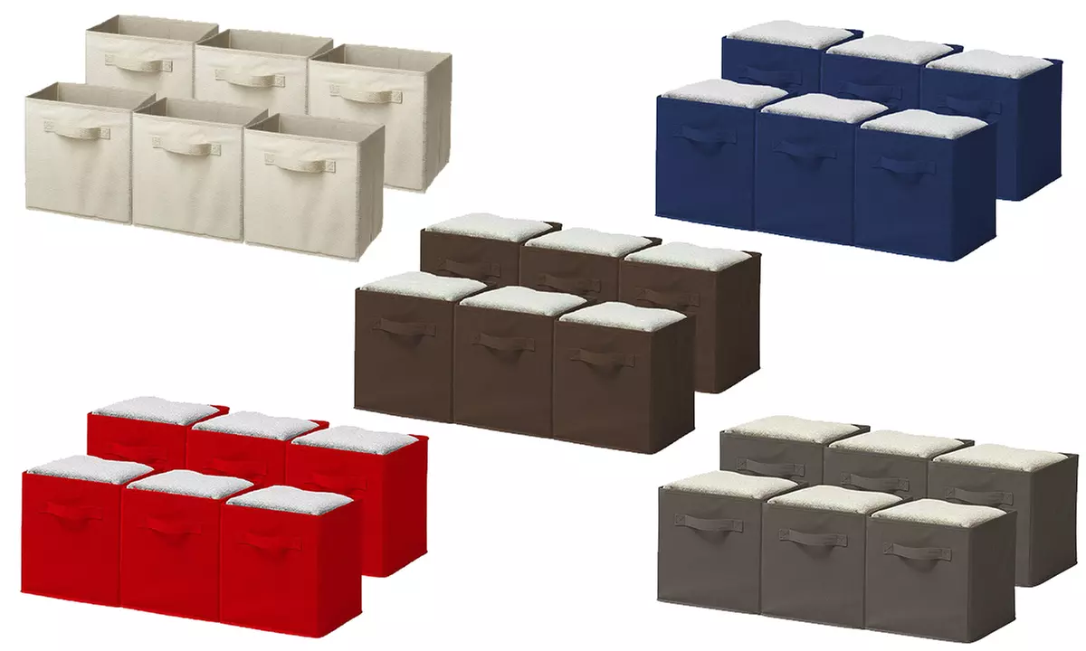 Sorbus Foldable Storage Cube Basket Bins (6-Pack) - Primary Image