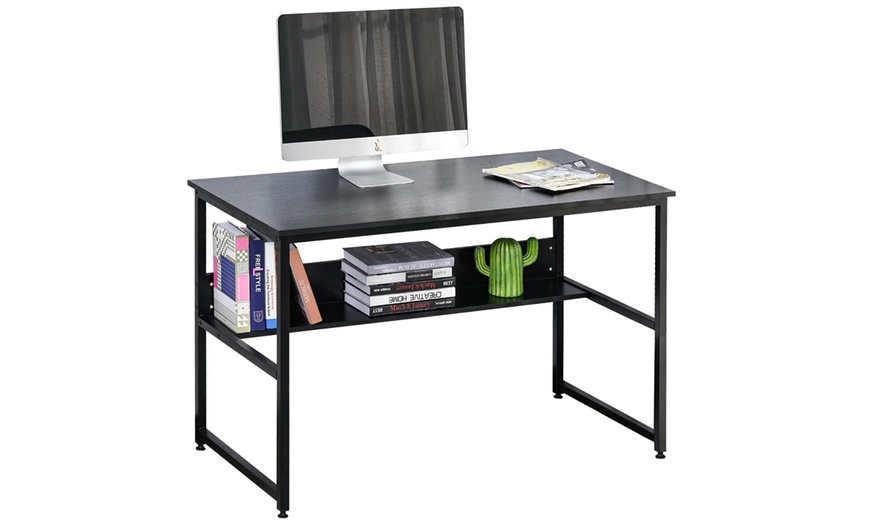 Image 2: HomCom Sturdy Desk