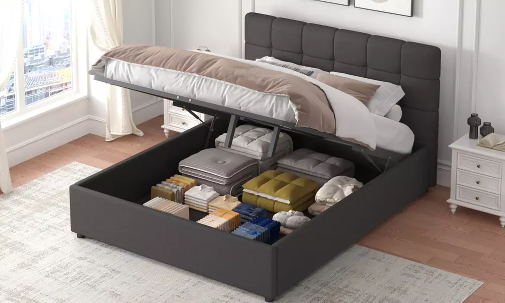Lit avec coffre de rangement "Lyanna" de Kocoon