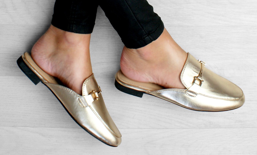 Image 4: Backless Loafer Mules