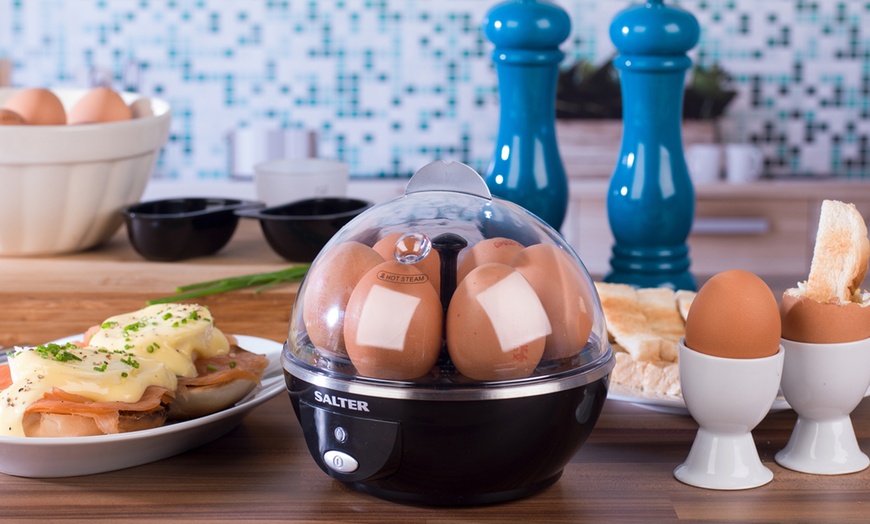 Image 2: Salter Dual Omelette Maker and Electric Egg Cooker