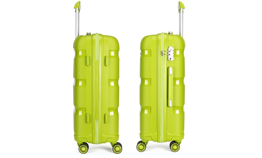 Image 6: One or Three Kono Bright Hard Shell PP Suitcases